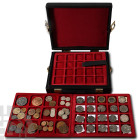 Group of Seventy Three [73] Mixed Coins in Six Tray Case. 1st century-20th century AD.