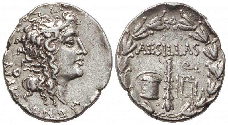 Tetradracma. 93-88 a.C. PROVINCIA ROMANA. AESILLAS como QUAESTOR. MACEDONIA. TES...
