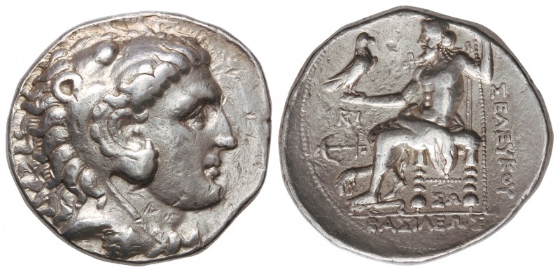 Tetradracma. 295-281 a.C. SELEUKOS I. EKBATANA. SIRIA. Anv.: Cabeza de Hércules ...