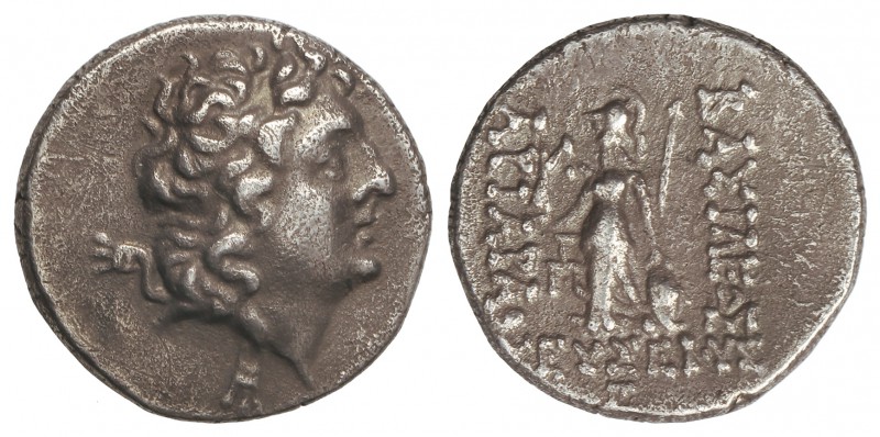 Dracma. 101-87 a.C. REINO DE CAPADOCIA. Anv.: Cabeza masculina diademada a derec...