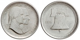 1/2 Dólar. 1926. 12,40 grs. AR. 150 aniversario de la Independencia Americana. (Pequeñas rayitas). KM-160. EBC- .