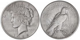 1 Dólar. 1928. 26,50 grs. AR. Tipo Paz. ESCASA. KM-150. MBC+.