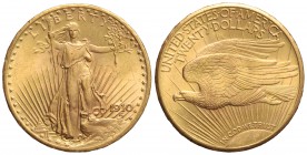 20 Dólares. 1910-S. SAN FRANCISCO. 33,38 grs. AU. Saint Gaudens. Fr-186; KM-131. SC.