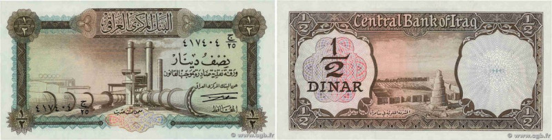 Country : IRAQ 
Face Value : 1/2 Dinar 
Date : (1971) 
Period/Province/Bank : Ce...