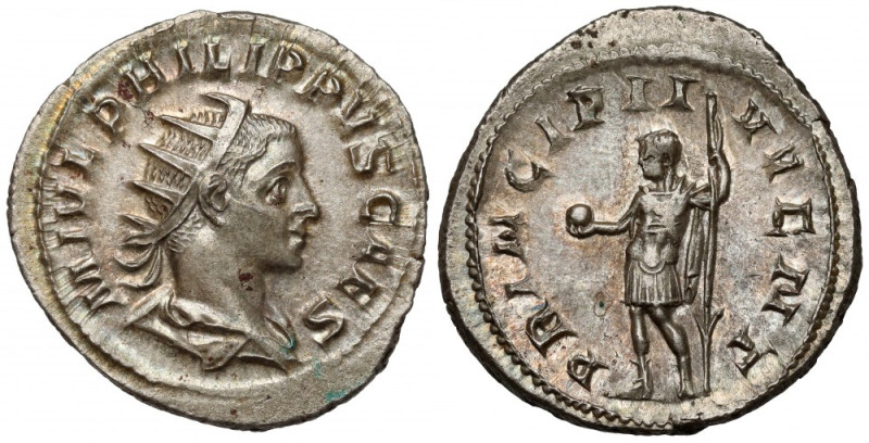 Filip II, Syn Filipa I Araba (247-249 n.e.) Antoninian - wyselekcjonowany Awers:...