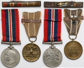 PSZnZ, Medal Polska Swemu Obrońcy i The Defence Medal 1939-45 + baretka