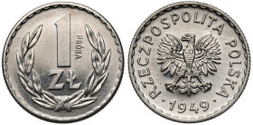 Próba NIKIEL 1 złoty 1949