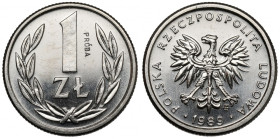 Próba NIKIEL 1 złoty 1989