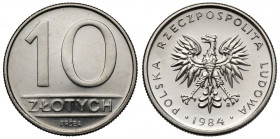 Próba NIKIEL 10 złotych 1984