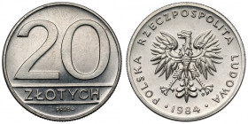 Próba NIKIEL 20 złotych 1984