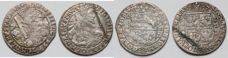 Zygmunt III Waza, Ort Bydgoszcz 1622 i 1623 - zestaw (2szt) 1623 z wyraźnym ślad...
