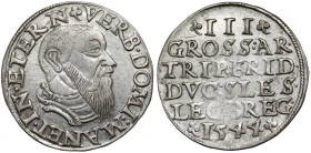 Śląsk, Fryderyk II, Trojak Legnica 1544 R2