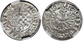 Śląsk, Jan Chrystian i Jerzy Rudolf, 3 krajcary 1618, Złoty Stok