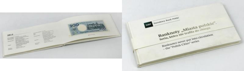 Miasta Polskie - komplet w ALBUMIE Zestaw banknotów 'Miasta polskie' bez napisu ...
