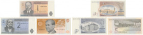 Estonia, 1, 2 i 5 Krooni 1992 - zestaw (3szt)