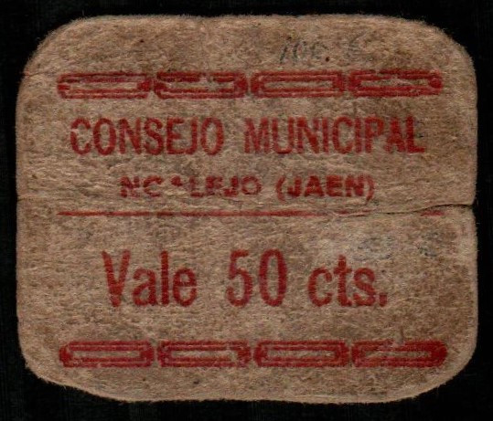 Noalejo, Jaén. Consejo Municipal. 50 céntimos. 1ª emisión. G535; M1002D (50-125€...