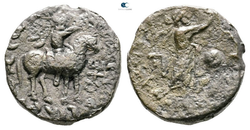 Indo-Skythians. Azes 58-12 BC. 
Tetradrachm AR

21 mm, 8,83 g



Good Fin...
