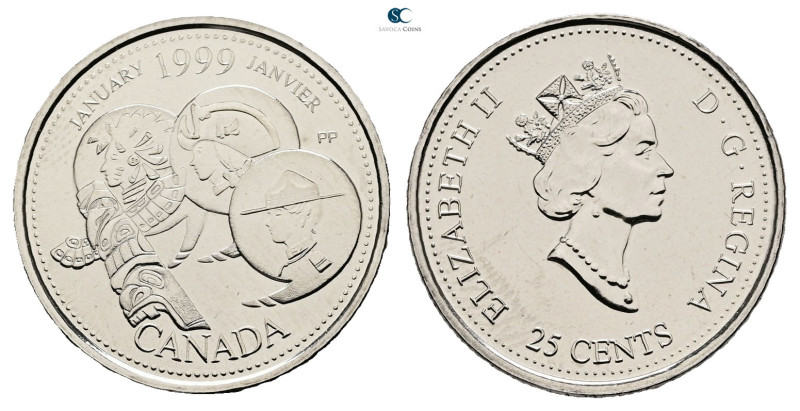Canada. AD 1999. January
25 Cents 1999

 mm, 5,10 g



Mint State