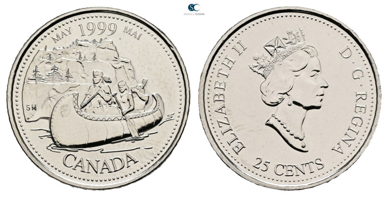 Canada. AD 1999. May
25 Cents 1999

 mm, 5,10 g



Mint State