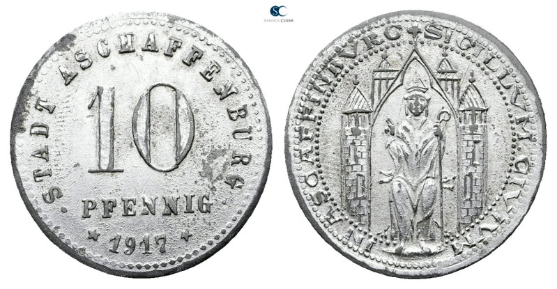 Germany. Aschaffenburg AD 1916-1922. 
10 Pfennig 1917

 mm, 2,20 g



Ext...