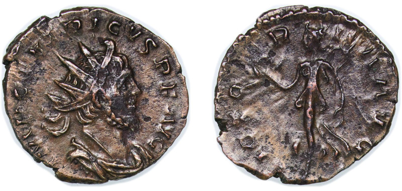 Rome Gallic Empire 271 - 272 BI Antoninianus - Tetricus I (VICTORIA AVG) Billon ...
