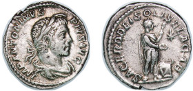 Rome Roman Empire 218 - 222 AR Denarius - Elagabalus (SACERD DEI SOLIS ELAGAB) Silver 2.9g VF RIC IV.2 131 OCRE ric.4.el.131