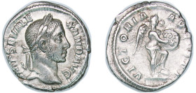 Rome Roman Empire 228 - 231 AR Denarius - Severus Alexander (VICTORIA AVGVSTI; Victory) Silver Rome Mint 3g XF RIC IV.2 219a OCRE ric.4.sa.219a