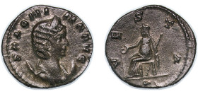 Rome Roman Empire 260 - 268 Q BI Antoninianus - Cornelia Salonina (VESTA; Vesta) Billon Rome Mint 3.27g XF RIC V.1 32 OCRE ric.5.sala(2).32
