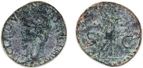 Rome Roman Empire 50 - 54 AE As - Claudius (S C; Minerva) Bronze Rome Mint 10.32g VF RIC I 116 OCRE ric.1(2).cl.116 BMC RE 206