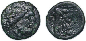 Greece (ancient) Oeniadae Akarnania 219 BC - 211 BC AE (Zeus, River-god Achelous) Bronze 5.39g VF