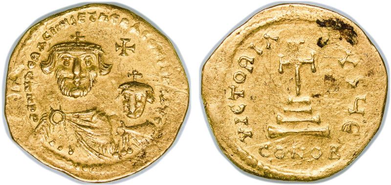 Byzantine states Byzantine Empire 610 - 641 CONOB AV Solidus - Heraclius and Her...