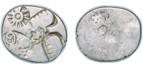 India (ancient) Mauryan Empire 322 BC - 185 BC 1 Karshapana Silver 3.45g AU