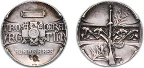 Argentina Federal Republic ND Medasl (medalla plata tiro federal argentino buenos aires) Silver 6.63g AU Damage