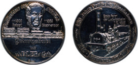 Germany Federal Republic of Germany 1985 Medal - Robert Stephenson, Konstruktrur der Adler-Lok Silver 24.63g UNC