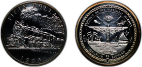 Marshall Islands Republic 1996 S 50 Dollars (Pennsylvania K4) Silver (.999) Sunshine Minting Mint (25000) 31.09g PF KM 291