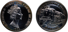 Turks and Caicos Islands British Overseas Territory 1996 20 Dollars - Elizabeth II (Japanese National Railways) Silver (.999) North American Mint 31.2...