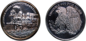 United States Federal republic ND 1 oz Silver - Steam locomotive 440 type Silver (.999) 31.13g PF
