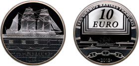 France Fifth Republic 2013 10 Euros (The Gloire) Silver (.900) Paris Mint (2065) 22.2g PF KM 1778 Gad Euro C725