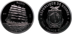 Guinea Republic 2018 1000 Francs Guinéens (Pamir) Silver (.925) (2500) 20g PF KM 96