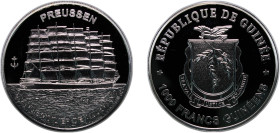 Guinea Republic 2018 1000 Francs Guinéens (Preussen) Silver (.925) (2500) 20g PF KM 97