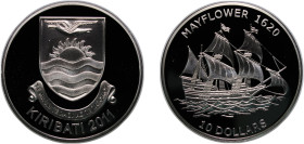 Kiribati Republic 2011 10 Dollars (Mayflower) Silver (.925) 28.28g PF KM 61