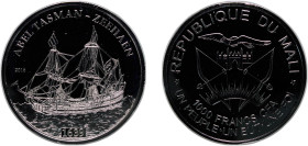Mali Republic 2016 1000 Francs CFA (Abel Tasman) Silver 20g PF