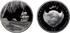Palau Republic 2006 5 Dollars (Islands Dreams) Silver (.925) (5000) 25g PF KM 190