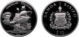 Samoa Independent State 2003 10 Tala (Ferdinand Magellan) Silver (.925) 28g PF