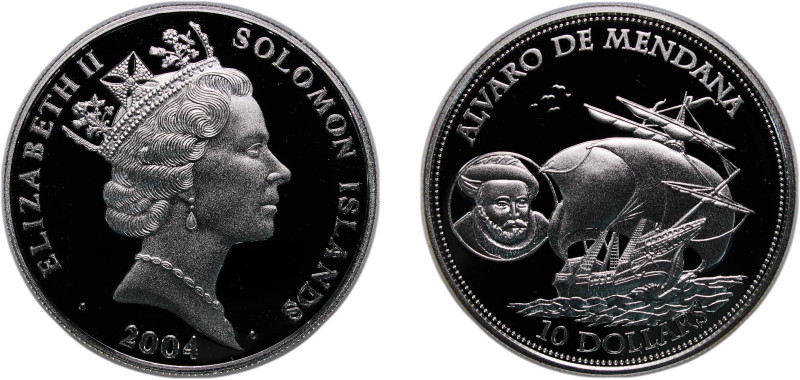 Solomon Islands Constitutional Monarchy Within The Commonwealth 2004 10 Dollars ...