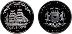 Somalia Republic 1998 5000 Shillings (Gorch Fock) Silver (.999) (3950) 7.06g PF KM 86 Kahle GF K-1998-01