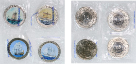 Spain Kingdom 2018 1.5 Euro Set - Spanish Vessel (History of navigation, 4 Lots) Copper–Nickel BU