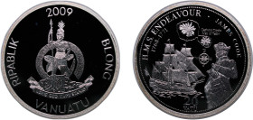 Vanuatu Republic 2009 20 Vatu (HMS Endeavour James Cook) Silver (.925) 7g PF