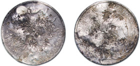 Mexico Federal Republic 1855 Zs MO 8 Reales Silver (.903) Zacatecas Mint 26.58g VF Chopmarked KM 377