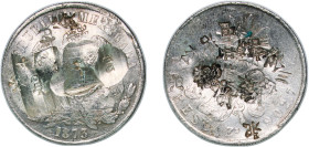Mexico Federal Republic 1873 Zs H 1 Peso "Balanza" Silver (.9027) Zacatecas Mint (1782000) 24.47g VF Chopmarked KM 408